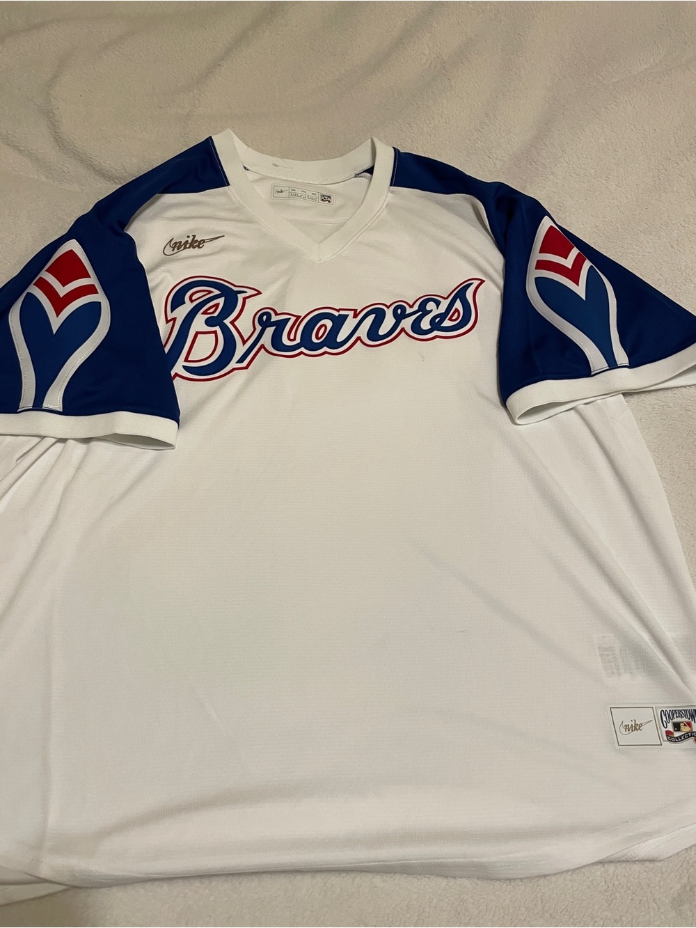 NWOT MLB Nike Atlanta Braves 1974 Throwback Jersey Sz XXL